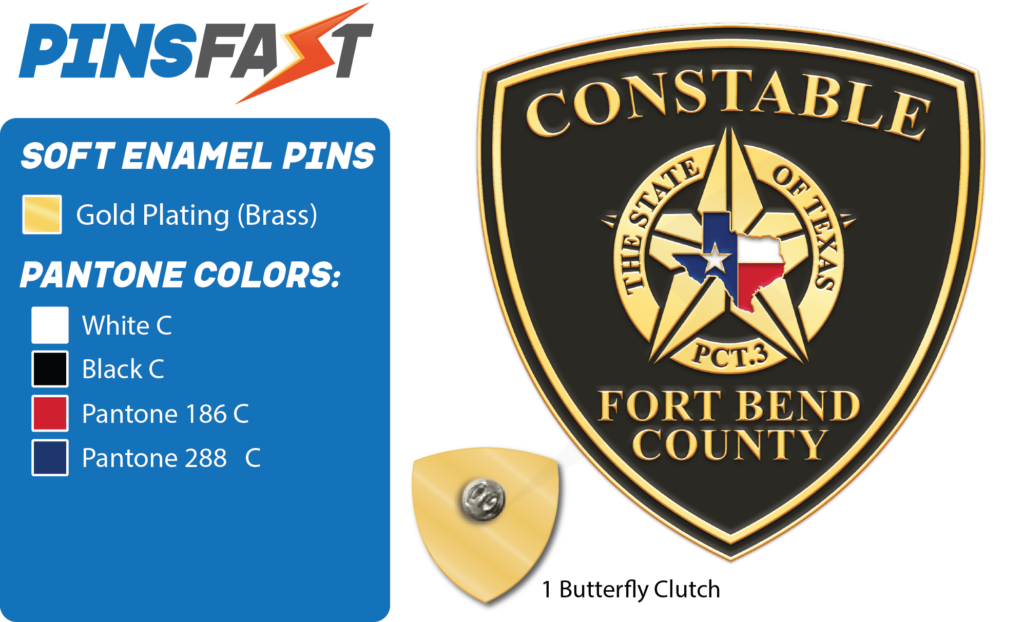 Constable Shield Pins