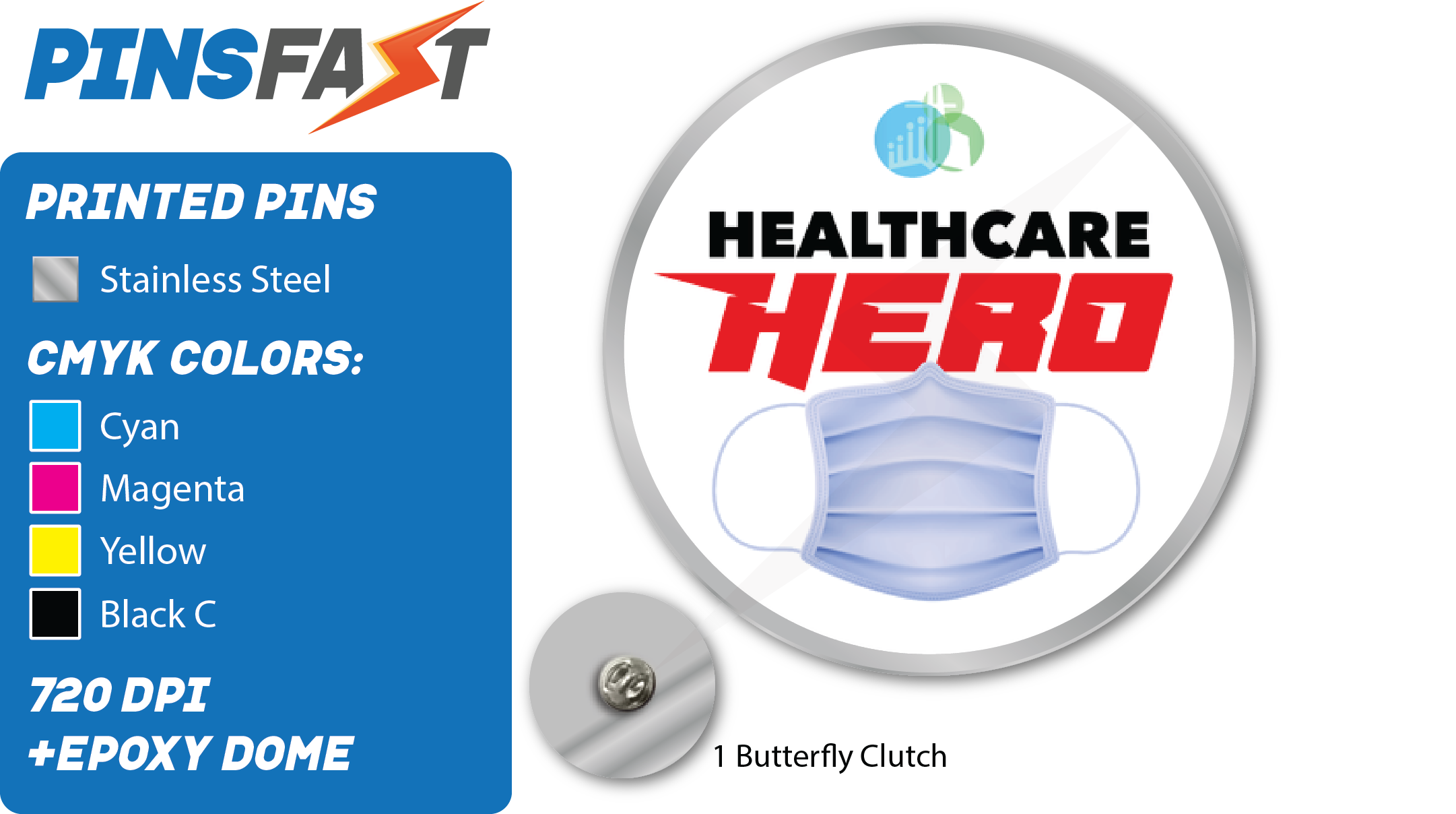 Healthcare Hero Pins