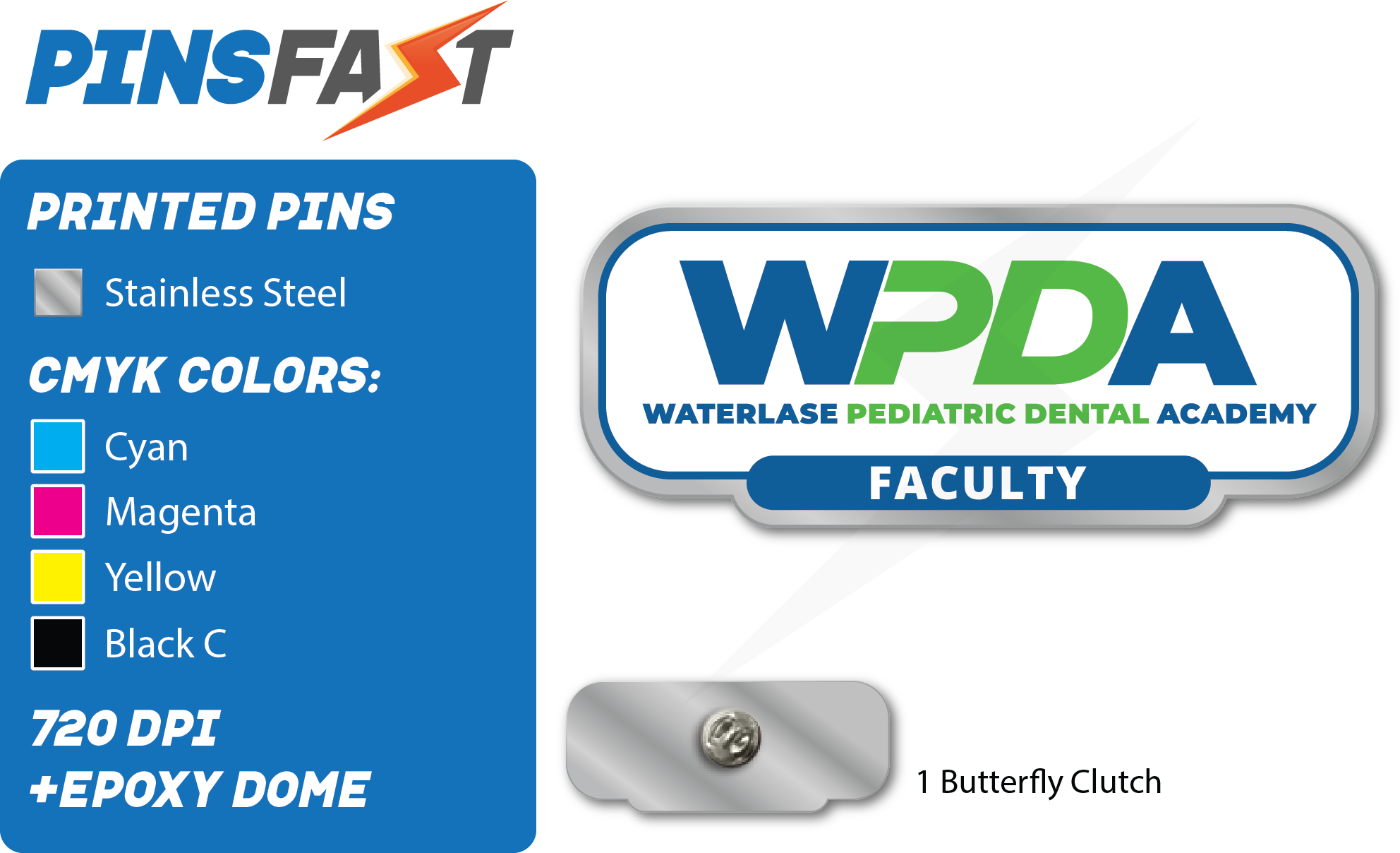 WPDA Faculty pins