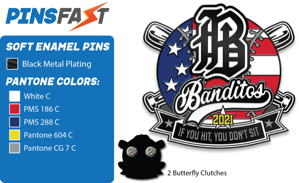 Banditos Baseball Pins