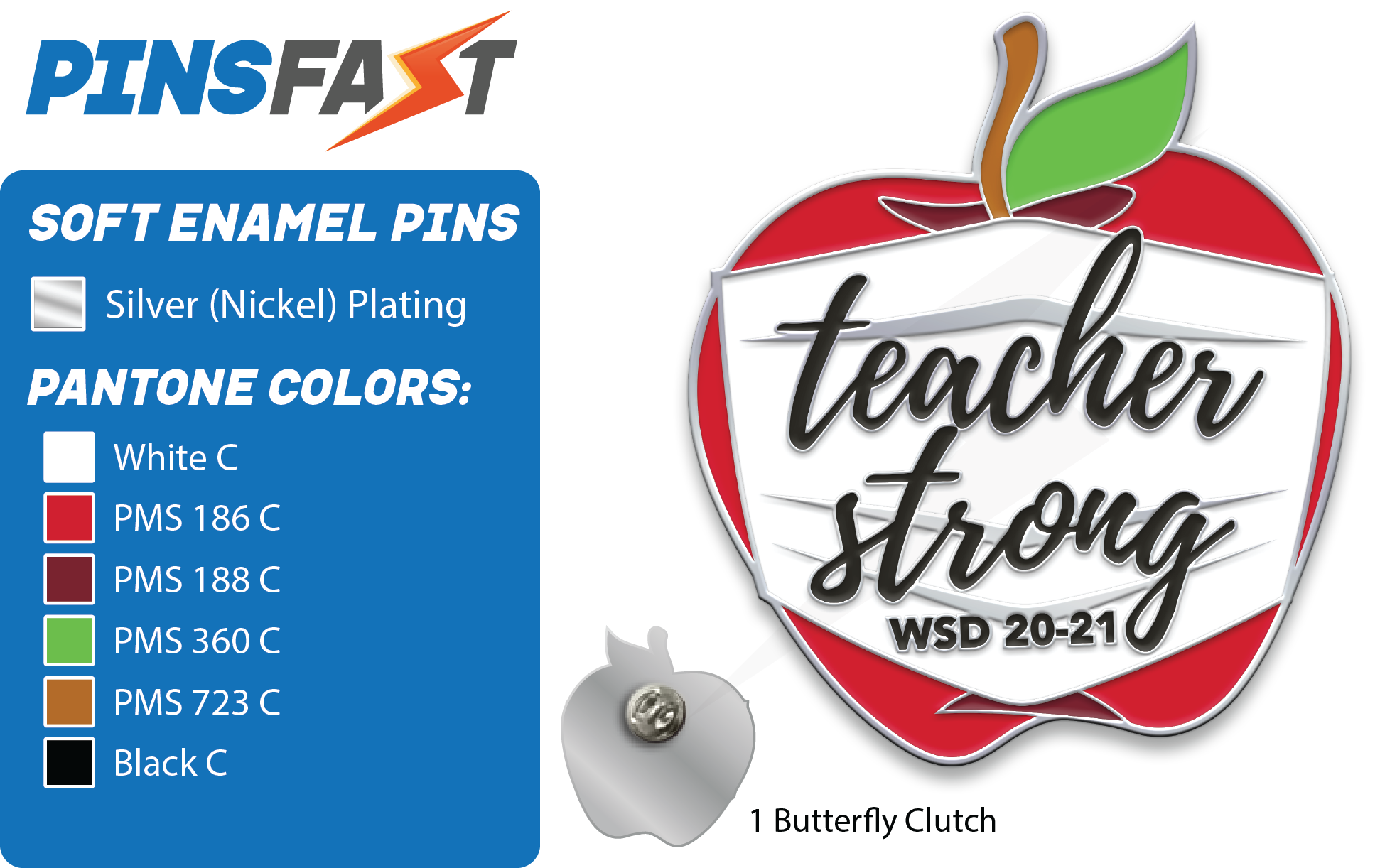 Teacher Strong Pins