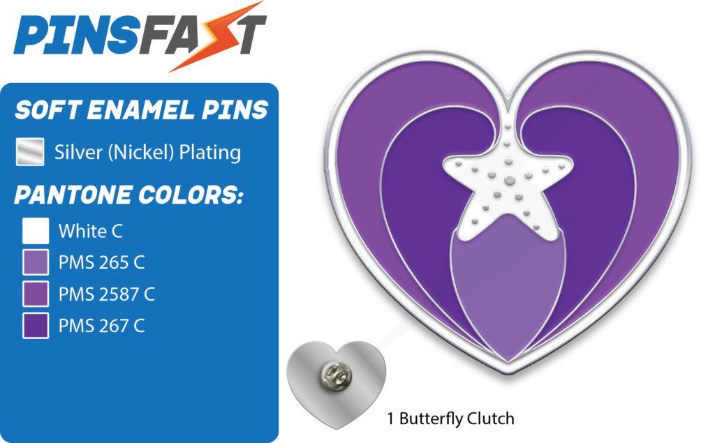 Starfish Purple Pins