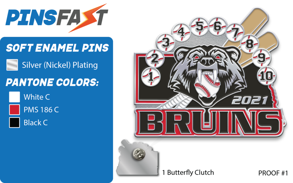 Bruins NE Trading pins