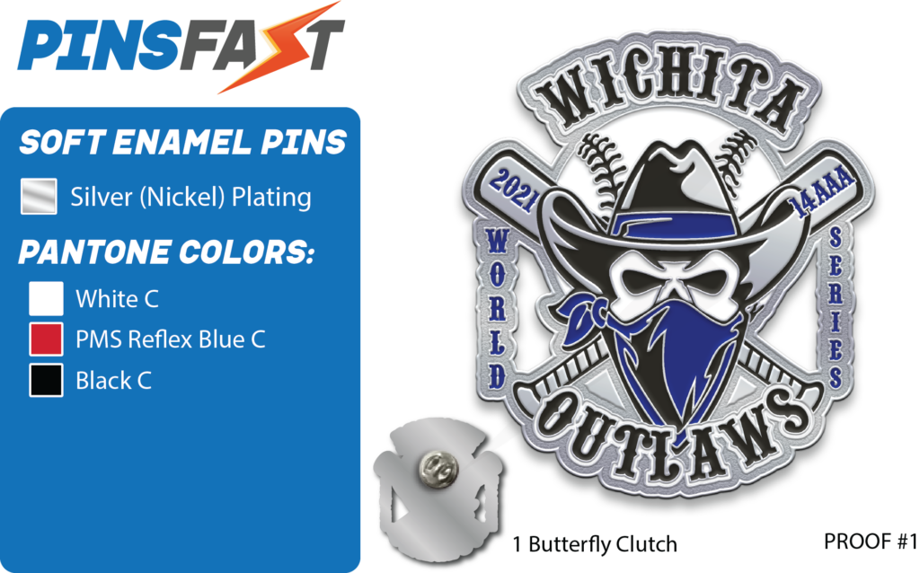 Witchita Outlaws Pins