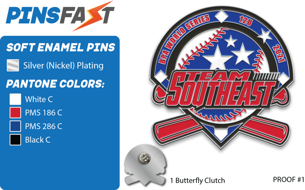 Southeast Steam Baseball Pins