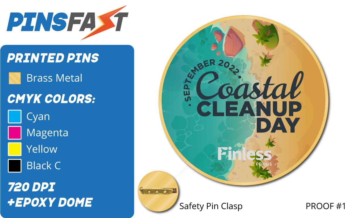 Coastal Cleanup Pins