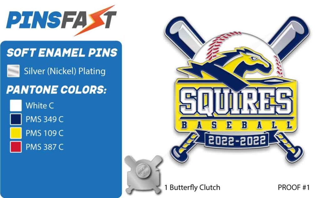Squires Baseball Trading Pins Pins Fast