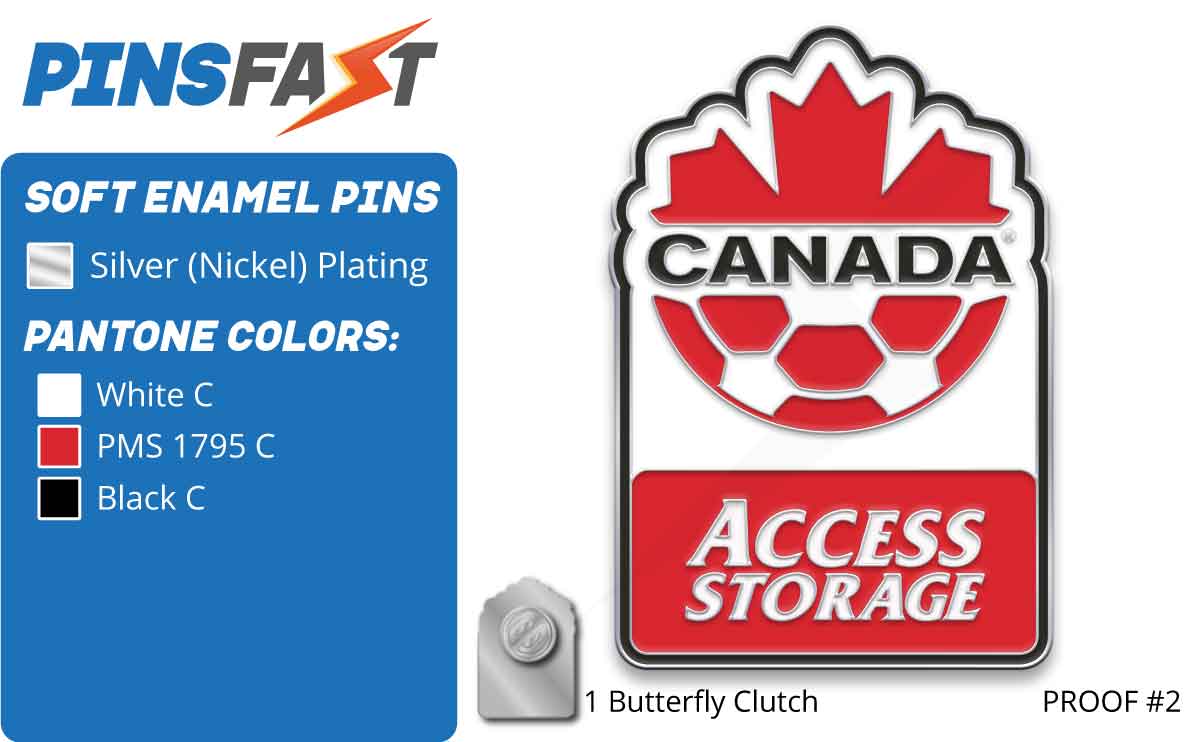 Access Storage Soccer Lapel Pins Proof 2