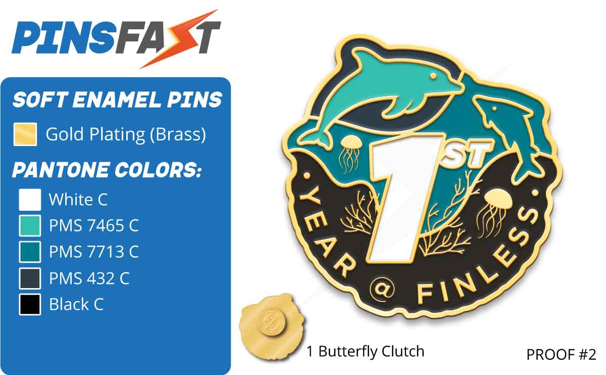 Finless Foods Lapel Pins Proof 2