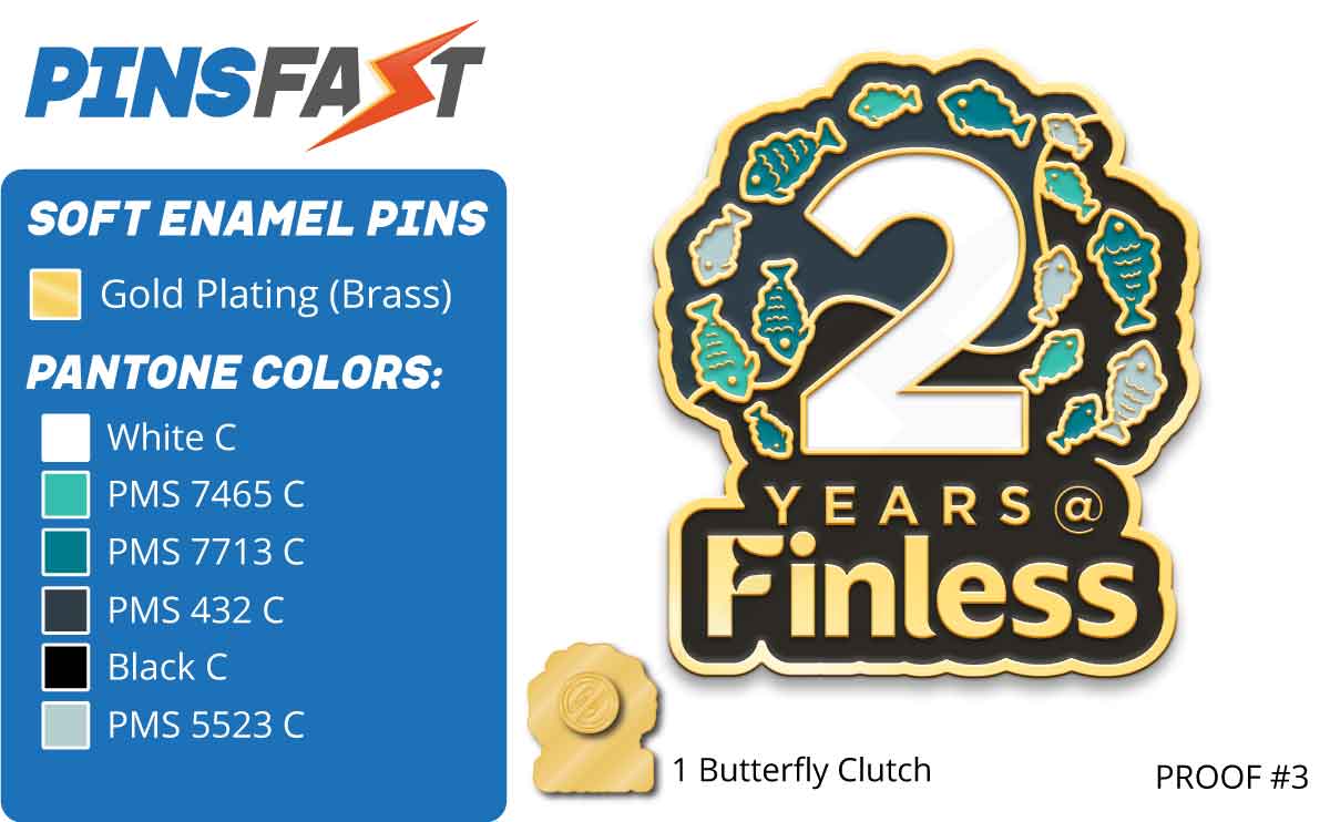 Finless Foods Lapel Pins Proof 3