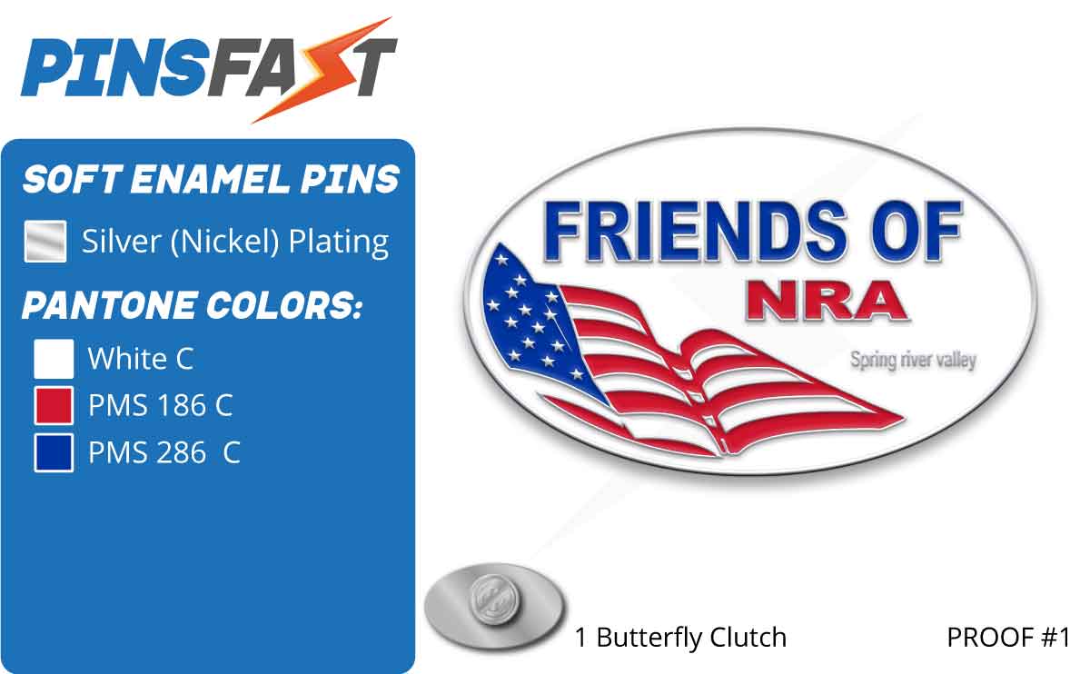 Friends of NRA Lapel Pins
