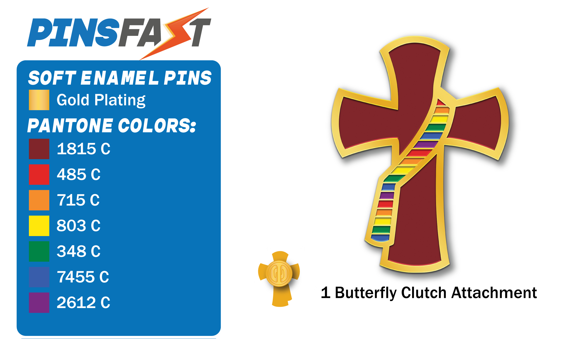 Pride Cross Pins