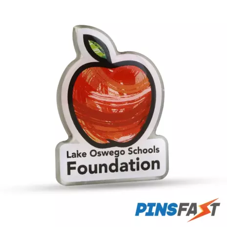offset printed pins for education