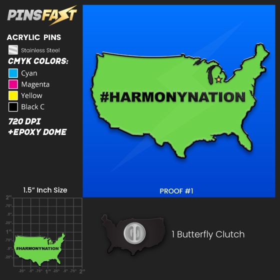 Harmony Nation Pins