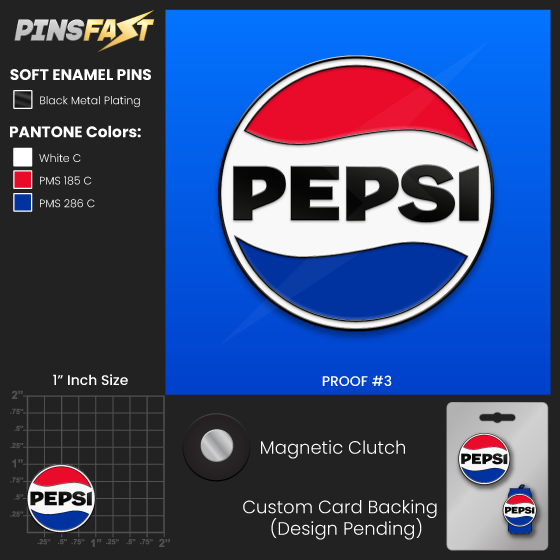Pepsi Logo pins