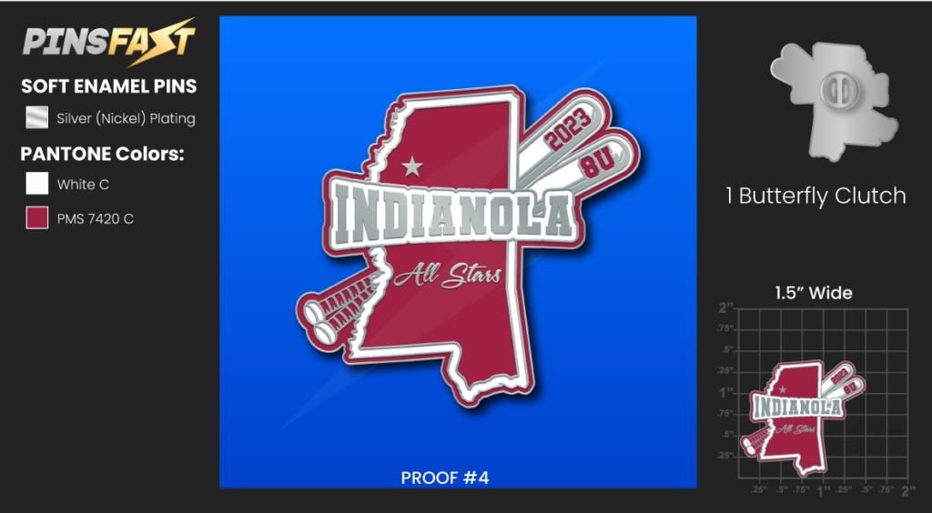 Indianola, MS Proof 4 06/20/2023 Pins Fast