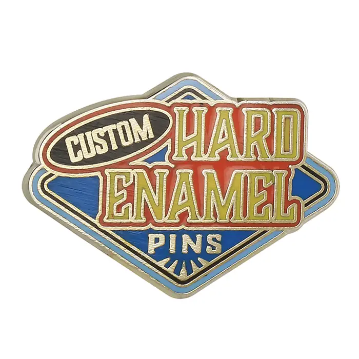 Custom hard enamel pins. This example has both silver metal plating.