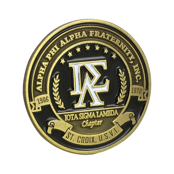 Example of a soft enamel fraternity pin.