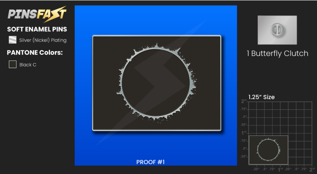 Solar Eclipse Pin 03/21/2024 - Pins Fast