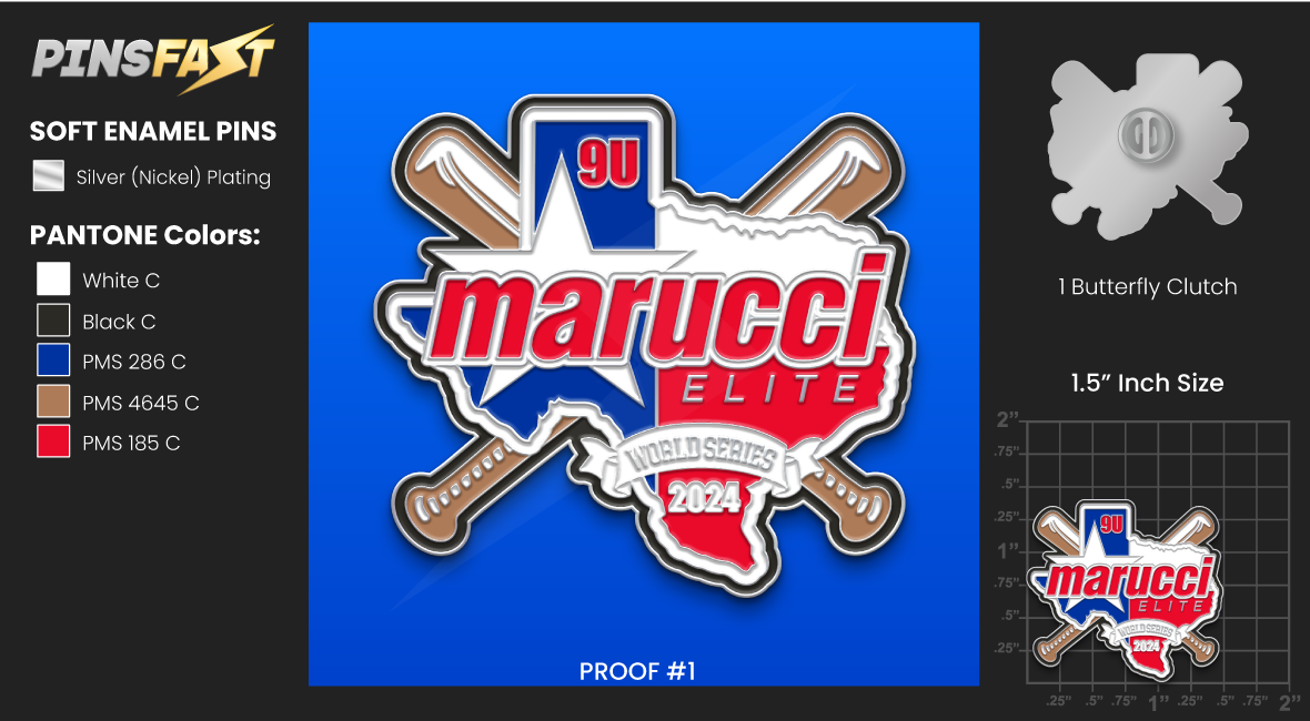 Marucci Elite 9U Trading Pins 04/29/2024 - Pins Fast