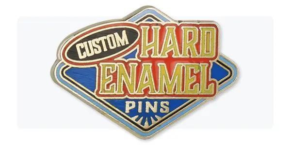 Vivid colors with hard enamel pins