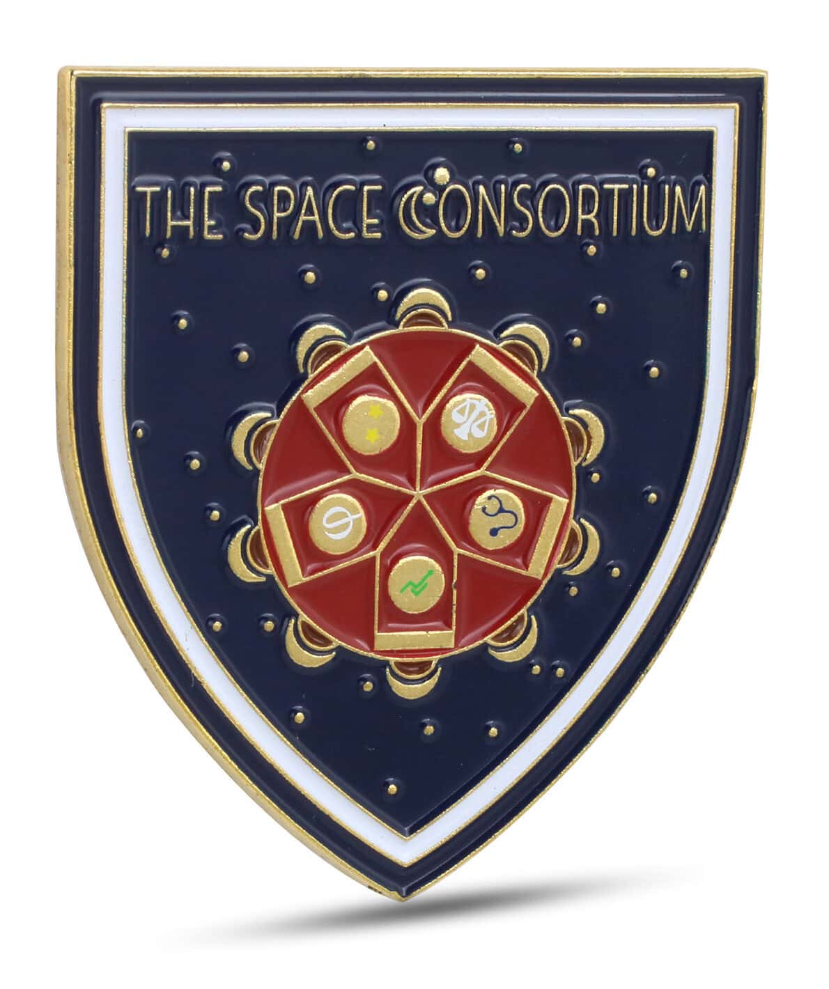 These soft enamel pins are so hard that they could survive reentry into the earths atmosphere.