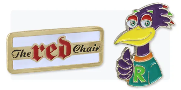 Pin Styles: Soft Enamel Examples