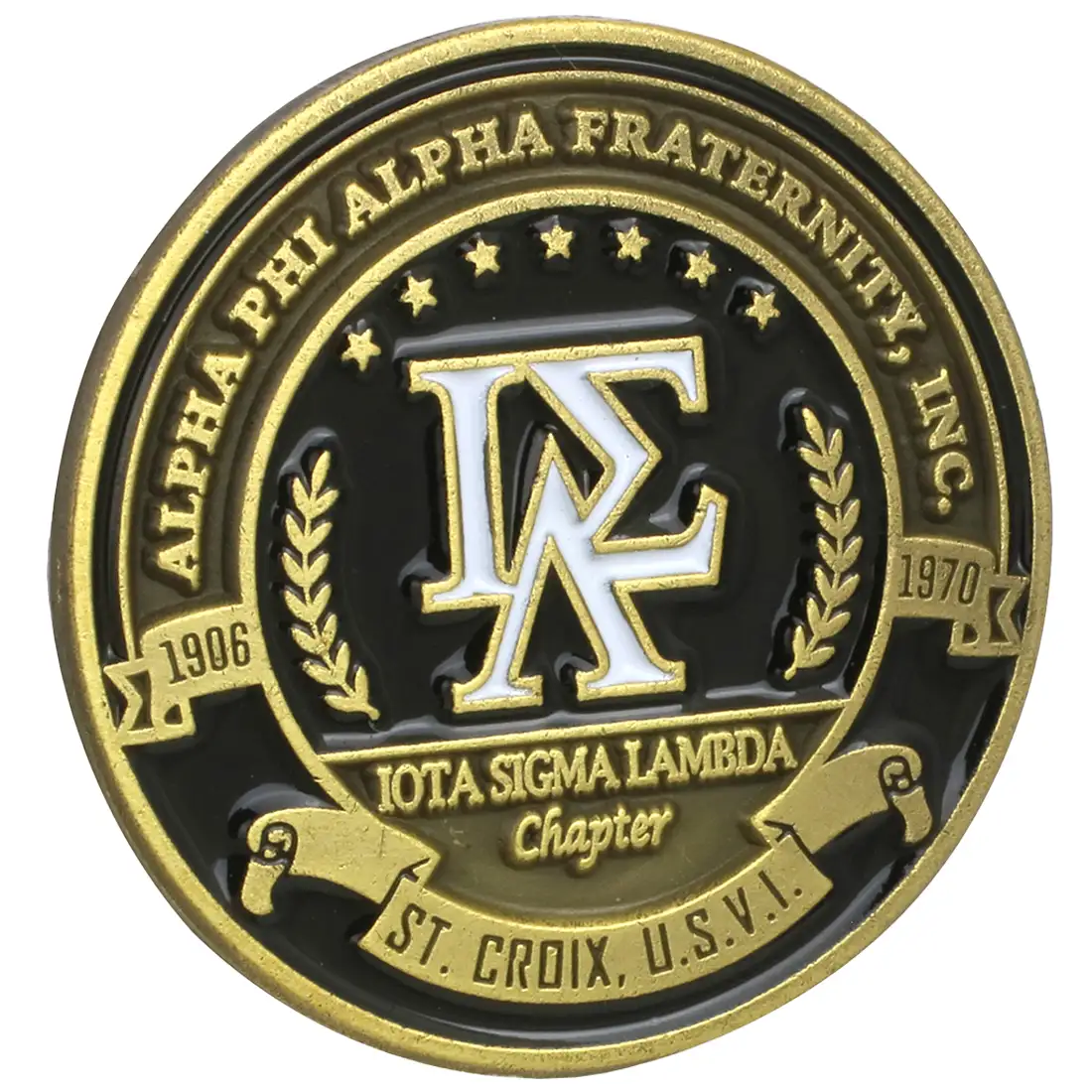 Fraternity academic pin. Alpha Phi Alpha fraternity.