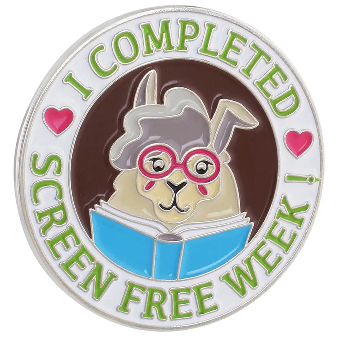 Example of a soft enamel school achievement pin.