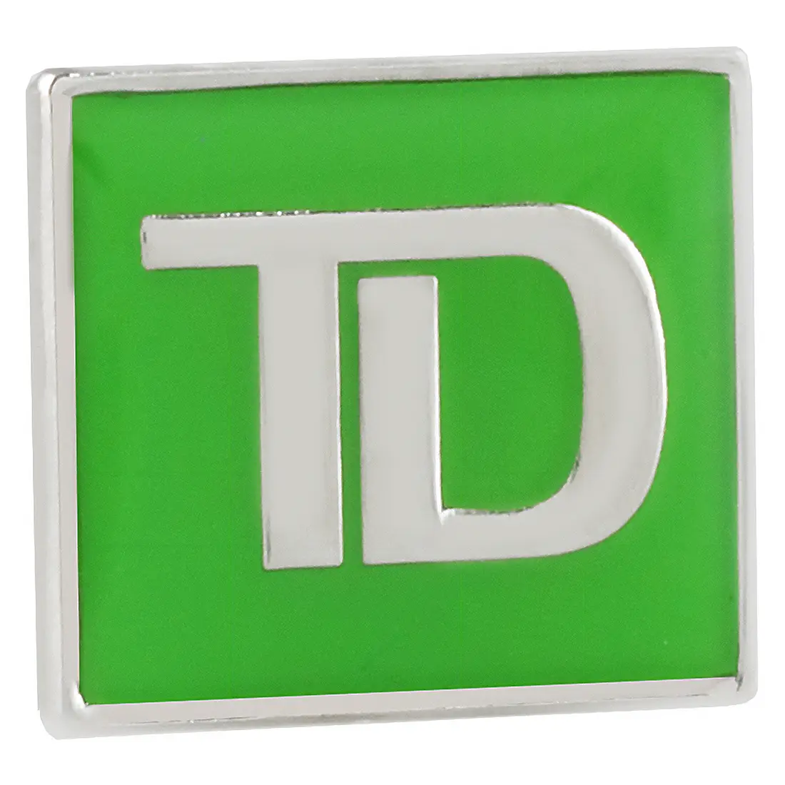 Custom company logo pin for TD.