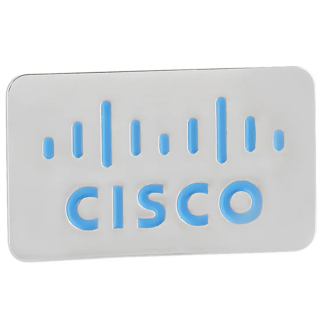 Custom company logo pin for Cisco.