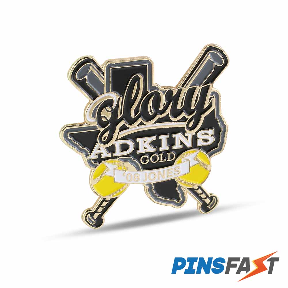 Softball trading pin