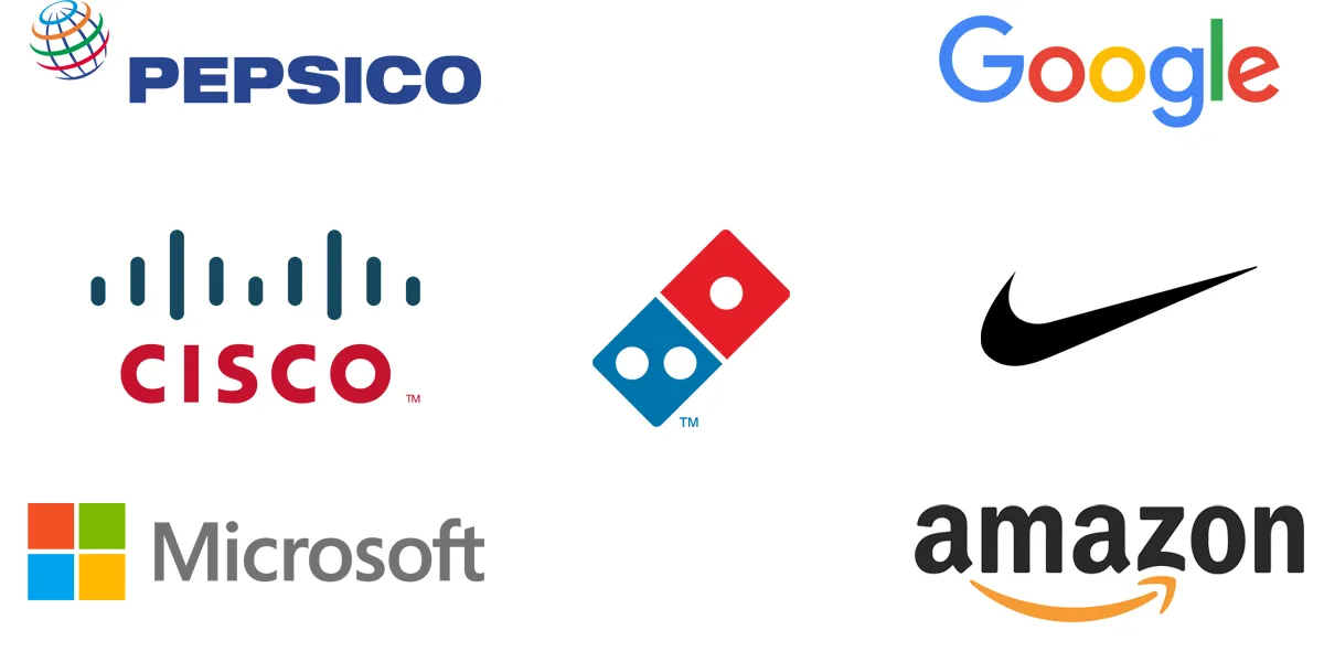 List of customers. Google, Amazon, Cisco, Disney, Dominos List of customers. Google, Amazon, Cisco, Disney, Dominos